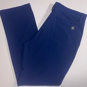 FootJoy Mens Athletic Fit Performance Golf Pants Navy Blue Size 36x32